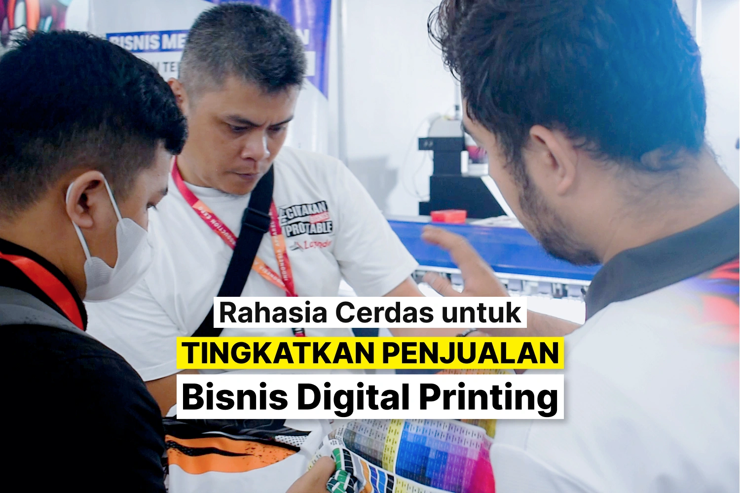 Diskusi Strategi Peningkatan Penjualan Antar Pelaku Usaha Digital Printing.